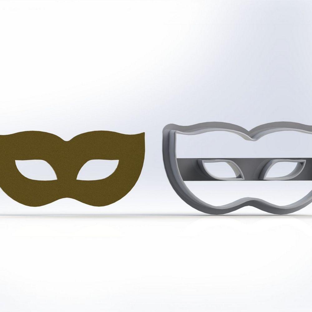 Cortador Máscara Carnaval Mod 2 Tamanho 5Cm - 1