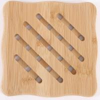 Descanso De Panela Quadrado Em Bambu 15X15Cm - 1
