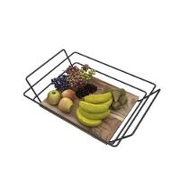 Fruteira Retangular Com Madeira - Stolf - 1