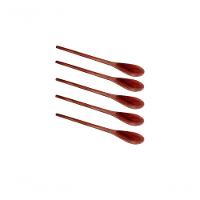 Kit 10 Peças Colher De Pau Madeira Modelo Média 38 Cm - 1