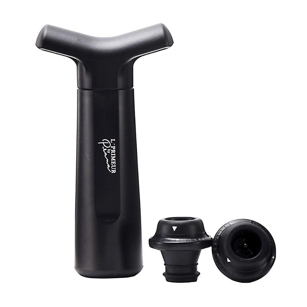 Kit Bomba Vácuo Vinho Hermética Adega Preto L'primeur Prana - 1