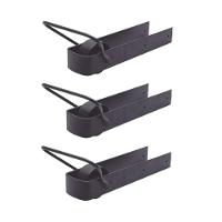 Kit 3 Pares De Trinco Correr Porteira Com Rodinha 350X70Mm. - 1