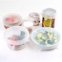 Kit 6 Tampas De Silicone Reutilizável Universal Elástica Multiuso Transparente - 9