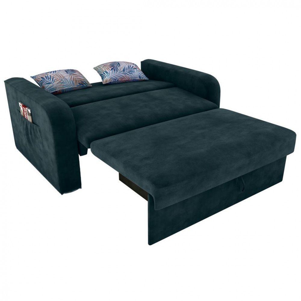 Sofá Cama Matrix Lady Day 4 Lugares Petróleo/Floral - 2