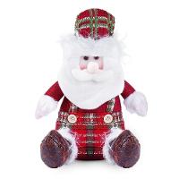 Boneco De Natal Decorativo Sentado Em Poliéster 29cm Papai Noel - 1