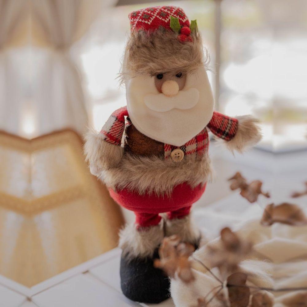 Boneco De Natal Decorativo Em Poliéster Com Ajuste De Altura 42cm Papai Noel - 2
