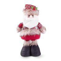 Boneco De Natal Decorativo Em Poliéster Com Ajuste De Altura 42cm Papai Noel - 1