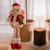 Boneco De Natal Decorativo Em Poliéster Brilho Com Ajuste De Altura 78cm Boneco De Neve - 3
