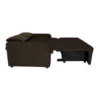 Sofá Cama Para Sala De Estar Amora New Suede - Marrom Marrom - 2