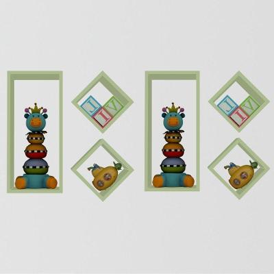 Nicho Kit C/ 6 Peças Organização E Decoração Quarto, Cozinha, Sala, Banheiro, Escritório Liz Verde