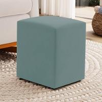 Poltrona De Amamentação E Descanso Zoe Com Base Balanço E Puff Veludo Acqua - Desk Design - 7