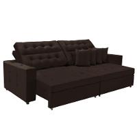 Sofá Texas 3.00m Retrátil E Reclinável - Marrom - 2