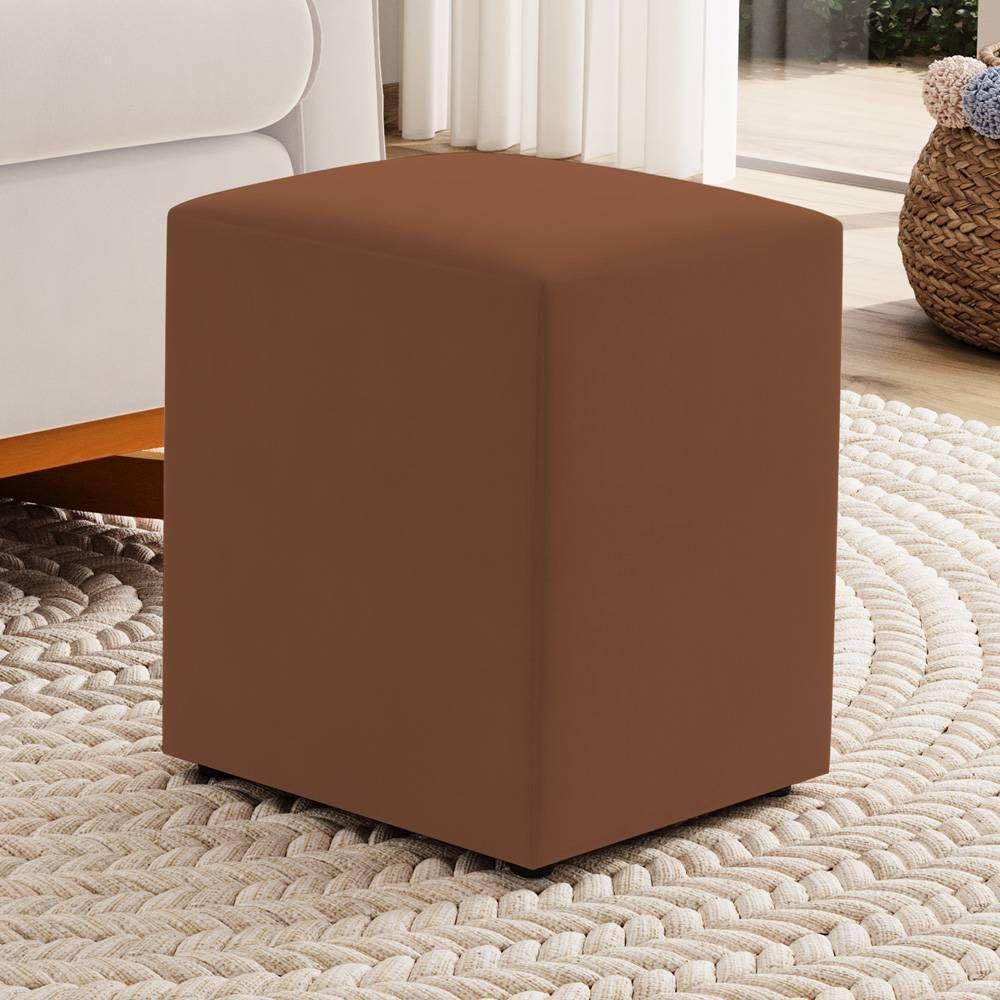 Poltrona De Amamentação E Descanso Zoe Com Base Balanço E Puff Veludo Terracota - Desk Design - 9