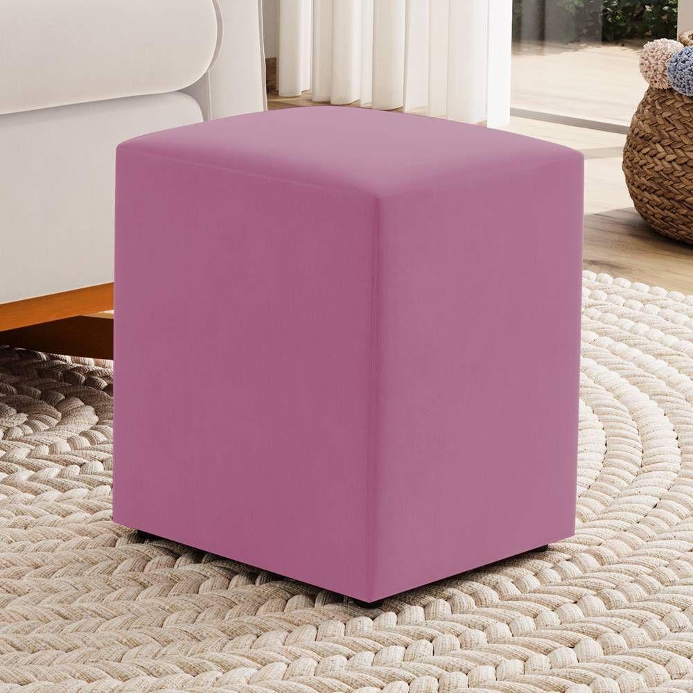 Poltrona De Amamentação E Descanso Zoe Com Base Balanço E Puff Suede Rosa - Desk Design - 10