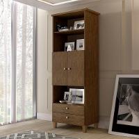 Armário Organizador Com Portas E Gavetas Library Malbec - Luapa - 1