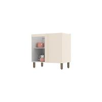 Balcão De Cozinha Canto Reto 1 Porta Connect Henn Off White - 7