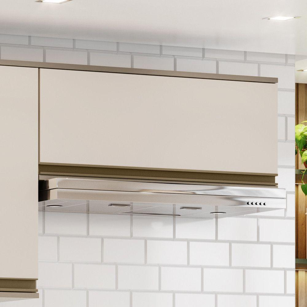 Armário Aéreo De Cozinha 60 Cm 1 Porta Basculante Connect Henn Off White - 3