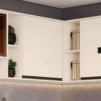 Armário Aéreo De Cozinha Canto Reto 1 Porta Connect Henn Off White - 3