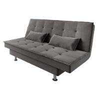 Sofá Cama 3 Lugares 1,84m Andradas Veludo Suede Cinza Mamflex Cinza - 1
