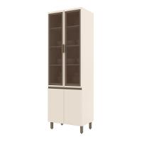 Cristaleira 4 Portas 715 Cm Connect Henn Off White - 1