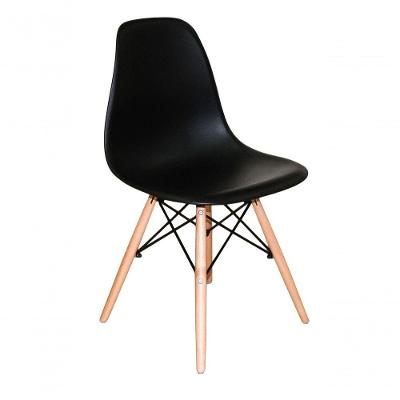 Cadeiras Charles Eames Wood Dkr Eiffel Preta