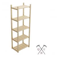 Kit Estante Armário Para Chão 100% Pinus 5 Tábuas E Armário Aberto Design Escada Sapateiras Pratelei - 1