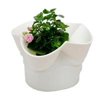 Cesto 2 Em 1 Silicone Flexível Multiuso Decoração Silikomart Cor:branco Branco - 1