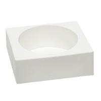 Cesto 2 Em 1 Silicone Flexível Multiuso Decoração Silikomart Cor:branco Branco - 2
