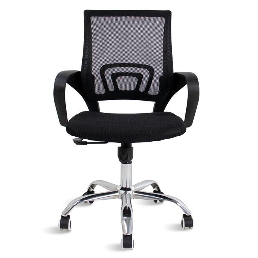 Cadeira De Escritório Mesh Diretor Com Sistema Relax Giratoria New Java Preto - 5