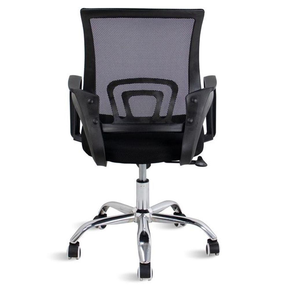 Cadeira De Escritório Mesh Diretor Com Sistema Relax Giratoria New Java Preto - 7
