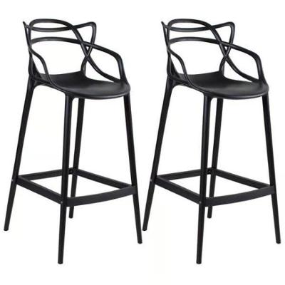 Kit C|2banqueta Baixa Masters Allegra - 66 Cm - Preto