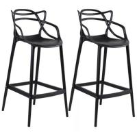 Kit Com 2banqueta Baixa Masters Allegra - 66 Cm - Preto - 1