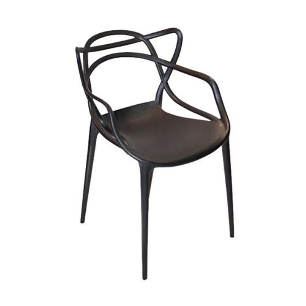 Conjunto Com 4 Cadeira Allegra Solna Masters Sala Jantar Pretas - 5