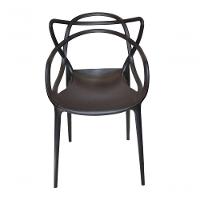 Conjunto Com 6 Cadeiras Allegra Preta Polipropileno Monobloco. - 4