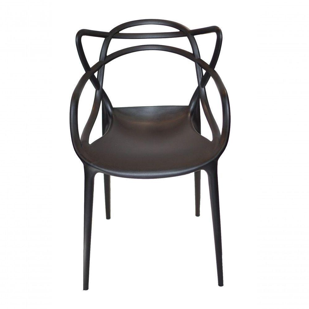 Conjunto Com 4 Cadeira Allegra Solna Masters Sala Jantar Pretas - 3
