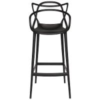 Kit - 3 X Banquetas Médias Masters Allegra - 66 Cm - Preto - 3