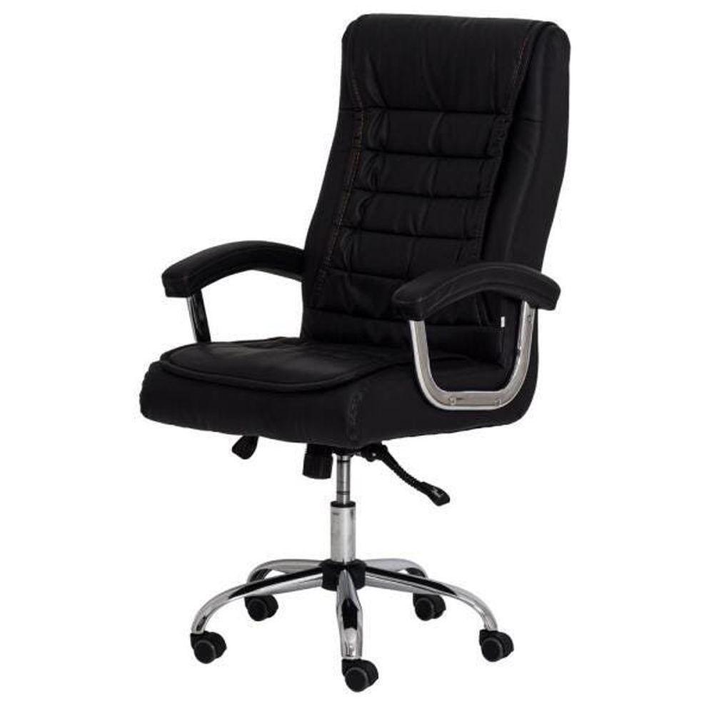 Cadeira De Escritório Presidente Executiva Big Com Molas Ensacadas Conforto Giratória Preta - 1