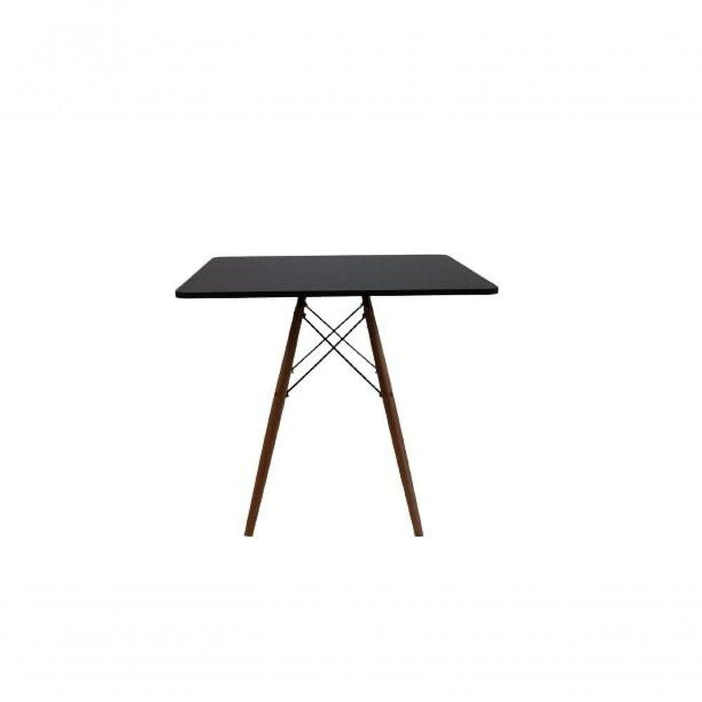 Mesa Eiffel Quadrada 80x80cm + 04 Cadeiras Eiffel Preta - 8