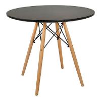 Kit Mesa Jantar Eiffel 90cm Preta + 4 Cadeiras Eames Eiffel Pretas - 2