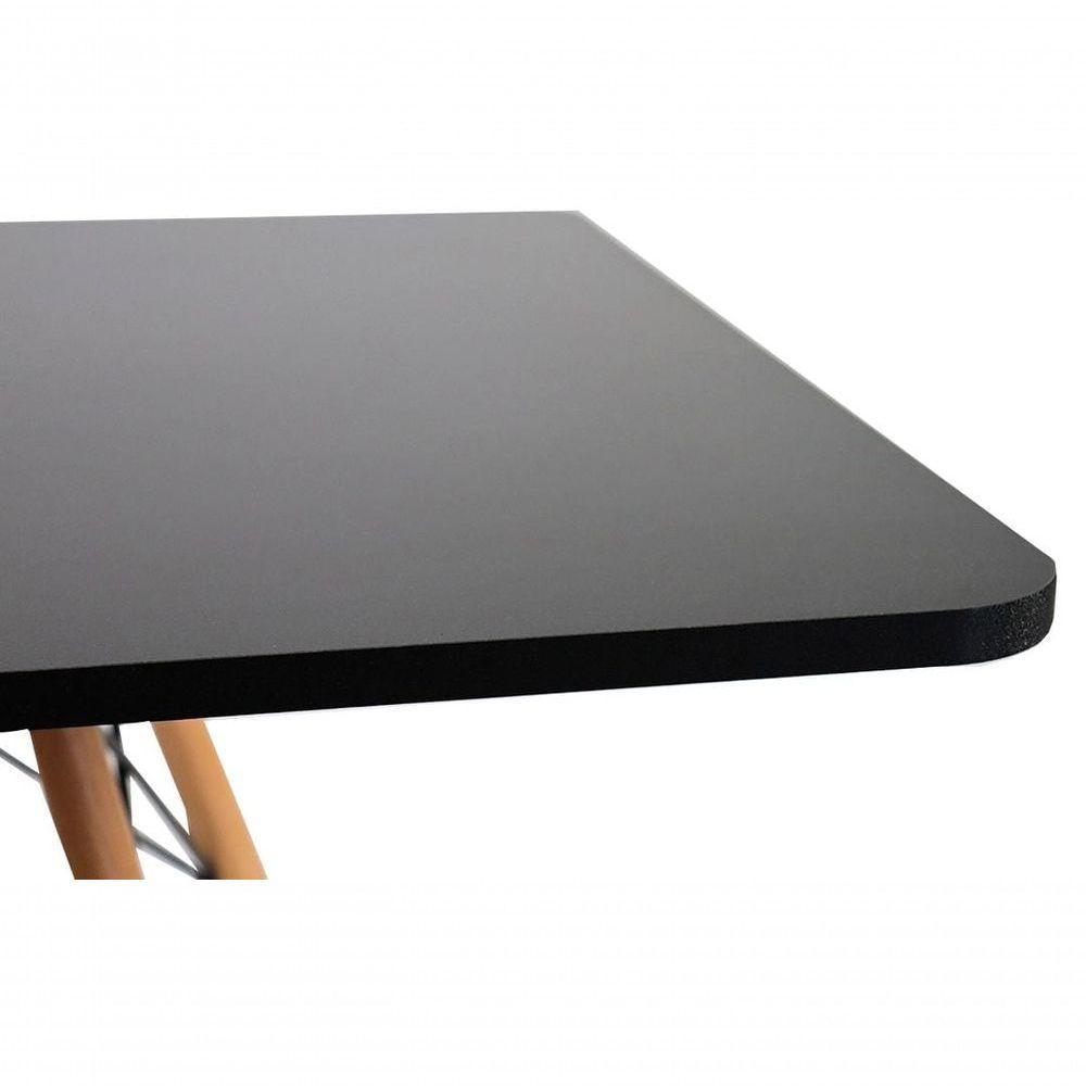 Kit Mesa Eiffel Preta Quadrada 80cm + 04 Cadeiras Eiffel - 3