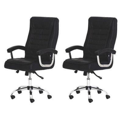 Kit 2 Cadeiras De Escritório Presidente Executiva Big Em Molas Ensacadas