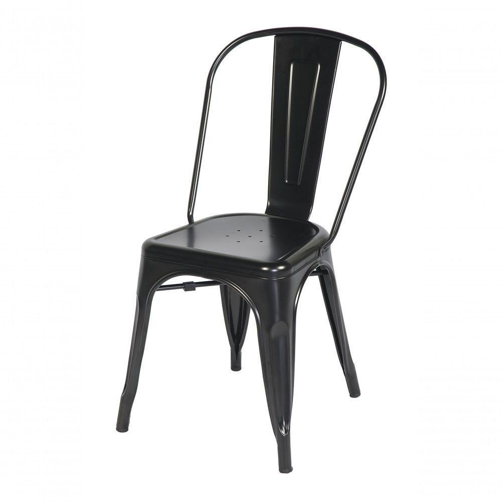 Conjunto 6 Cadeiras Tolix Iron - Design - Preta - 4