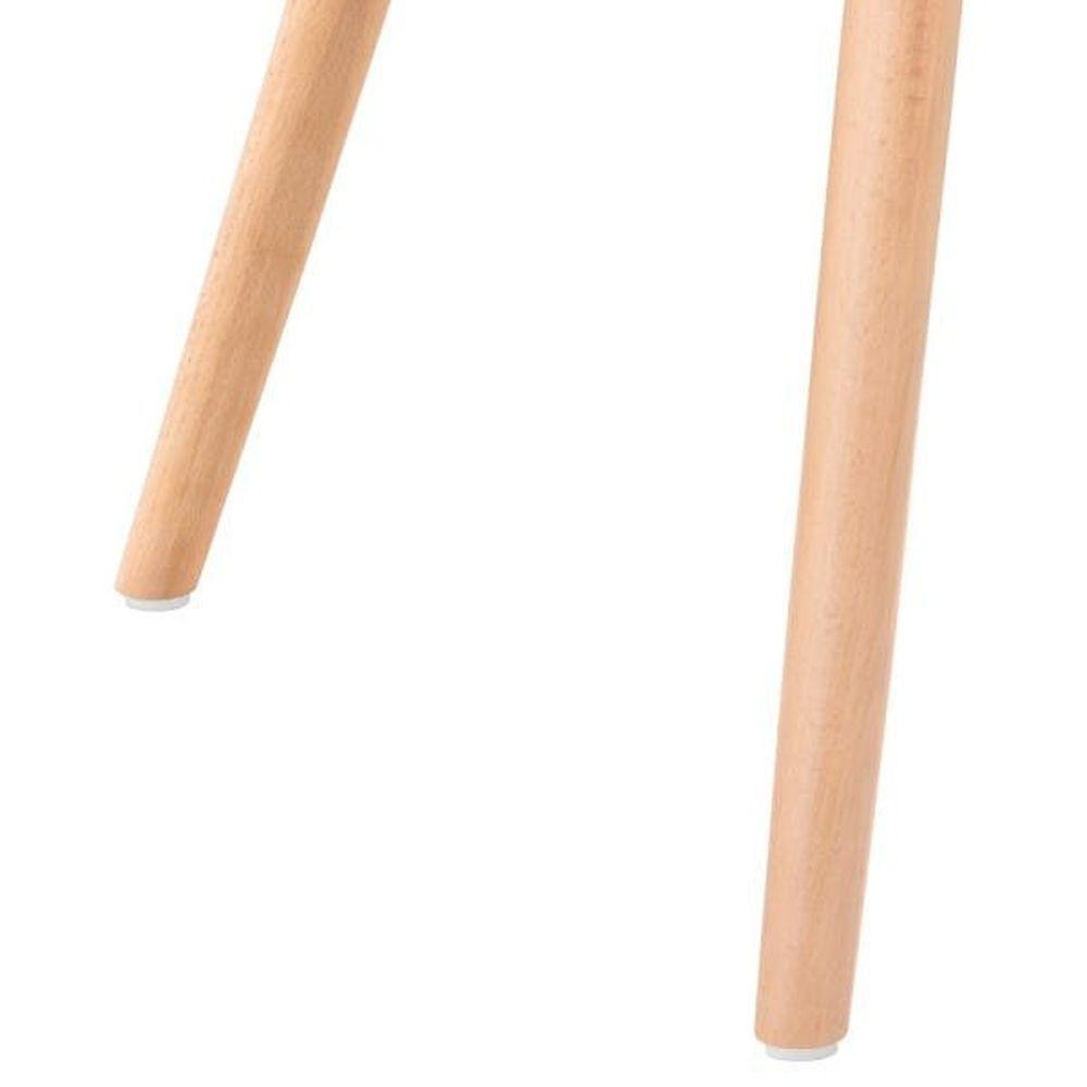 Mesa De Jantar Redonda Eames Eiffel - Wood - Tampo De Mdf - 80cm - Preto - 6