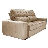 Sofa Gralha Azul America 3 Lugares Bege. - 6