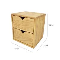 Nicho Gaveteiro 39Ax36Lx32P c/2Gav Madeira De Pinus Mel - 3