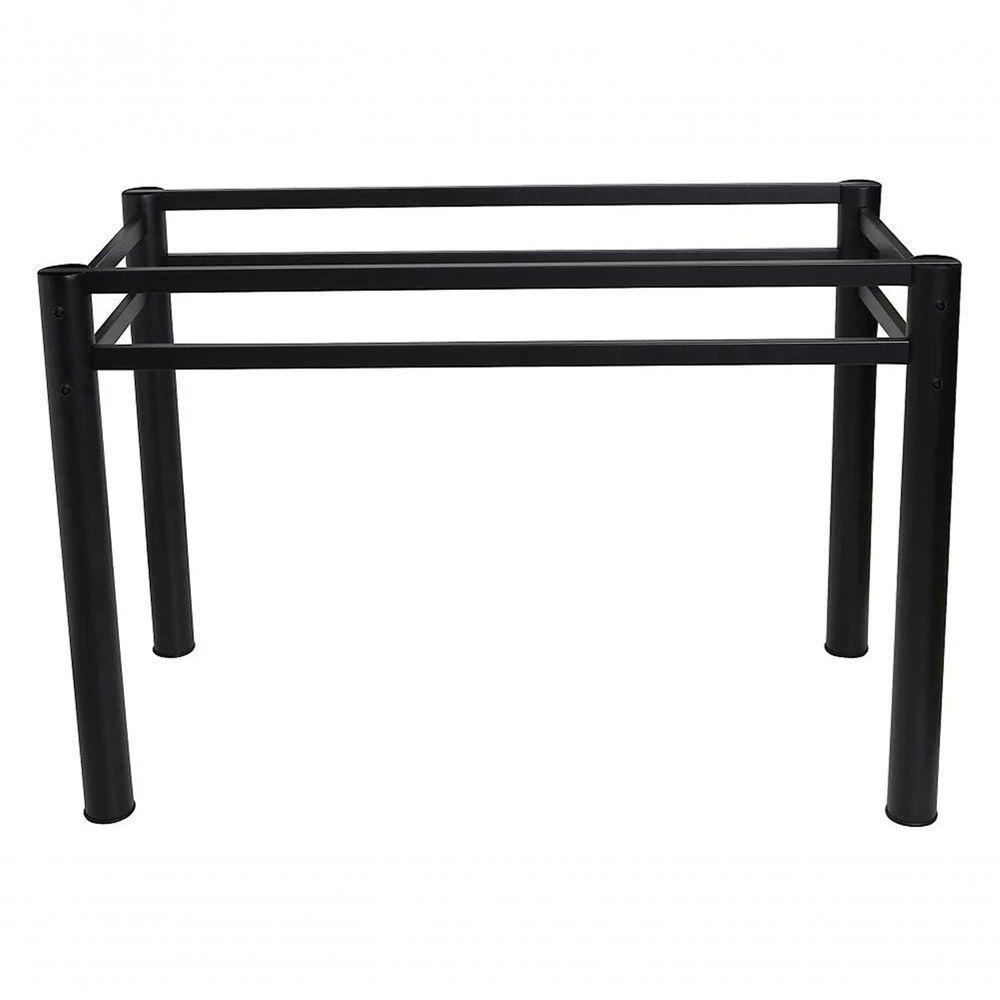 Base Retangular Para Mesa Jantar Preto 1.20Mt - 5