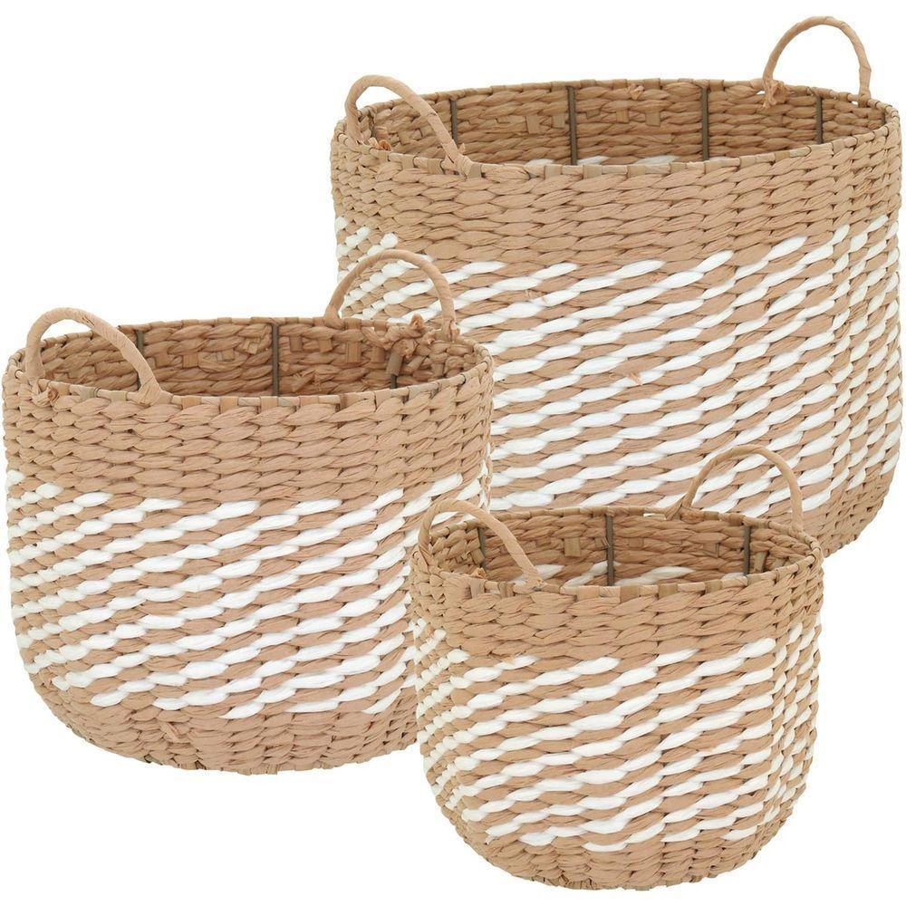 Canggu Cesta Fibra Natural 3Pç - 1