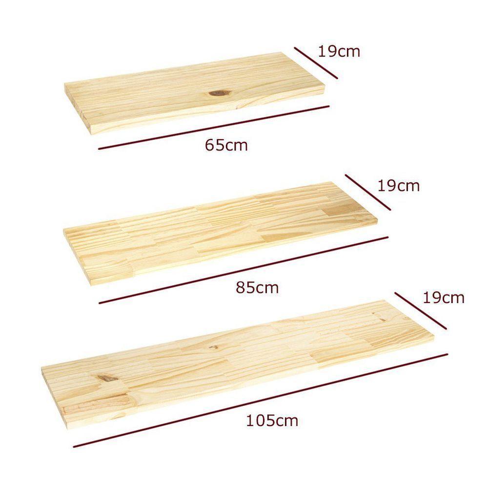 Prateleira Invisível Multiuso De Madeira Pinus Para Parede - Stolf 105cm - 4