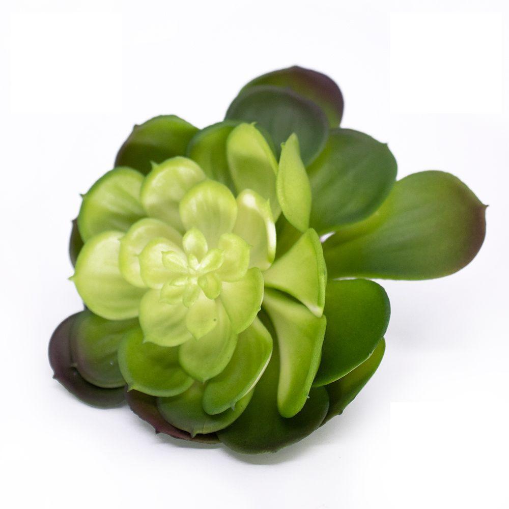 Suculenta Planta Artificial Verde 14x16 Cm - D'rossi - 1