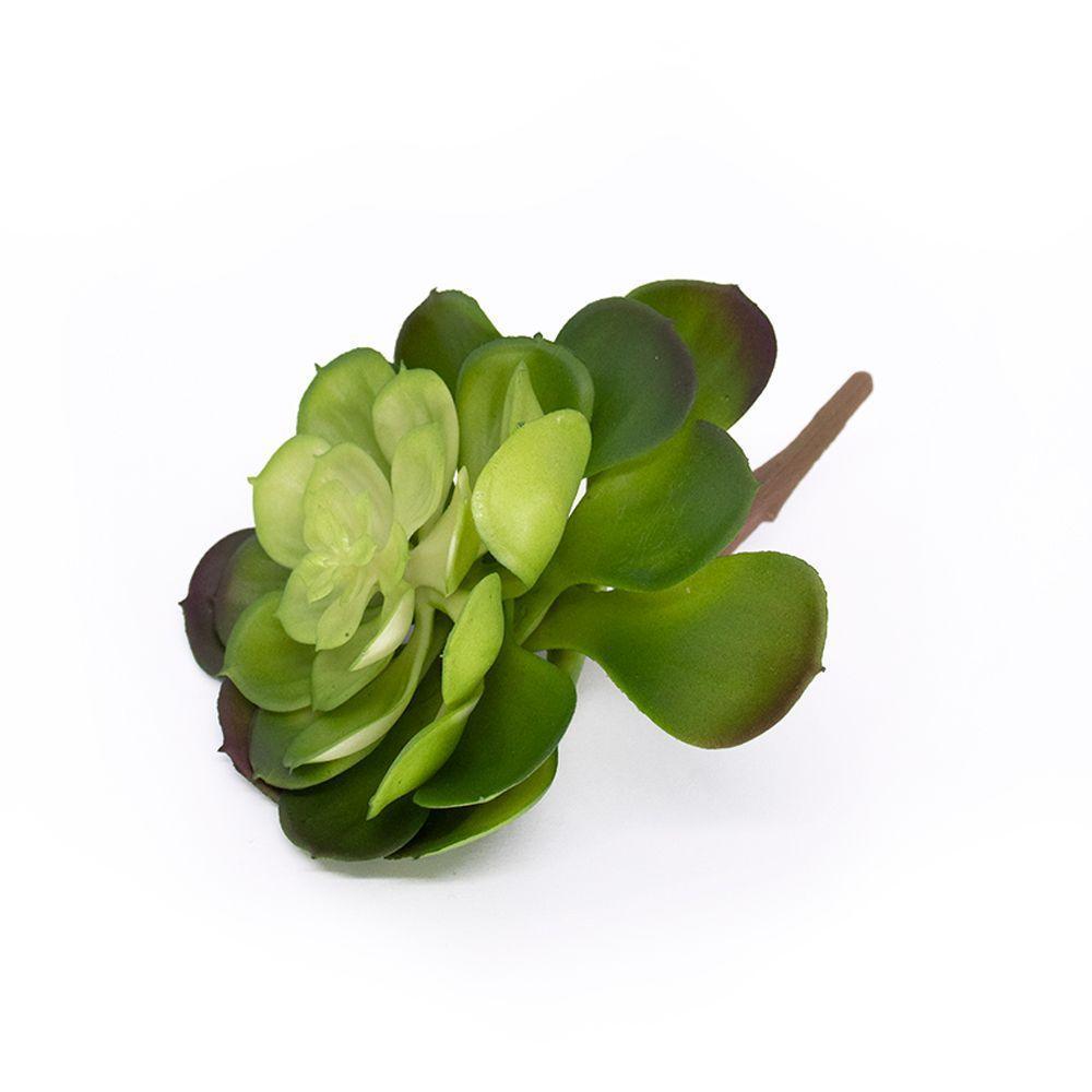 Suculenta Planta Artificial Verde 14x16 Cm - D'rossi - 2